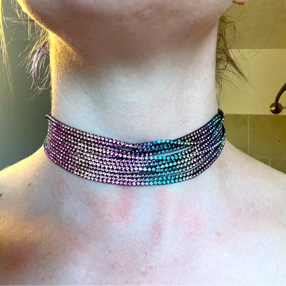 Forever 21 multicoloured choker